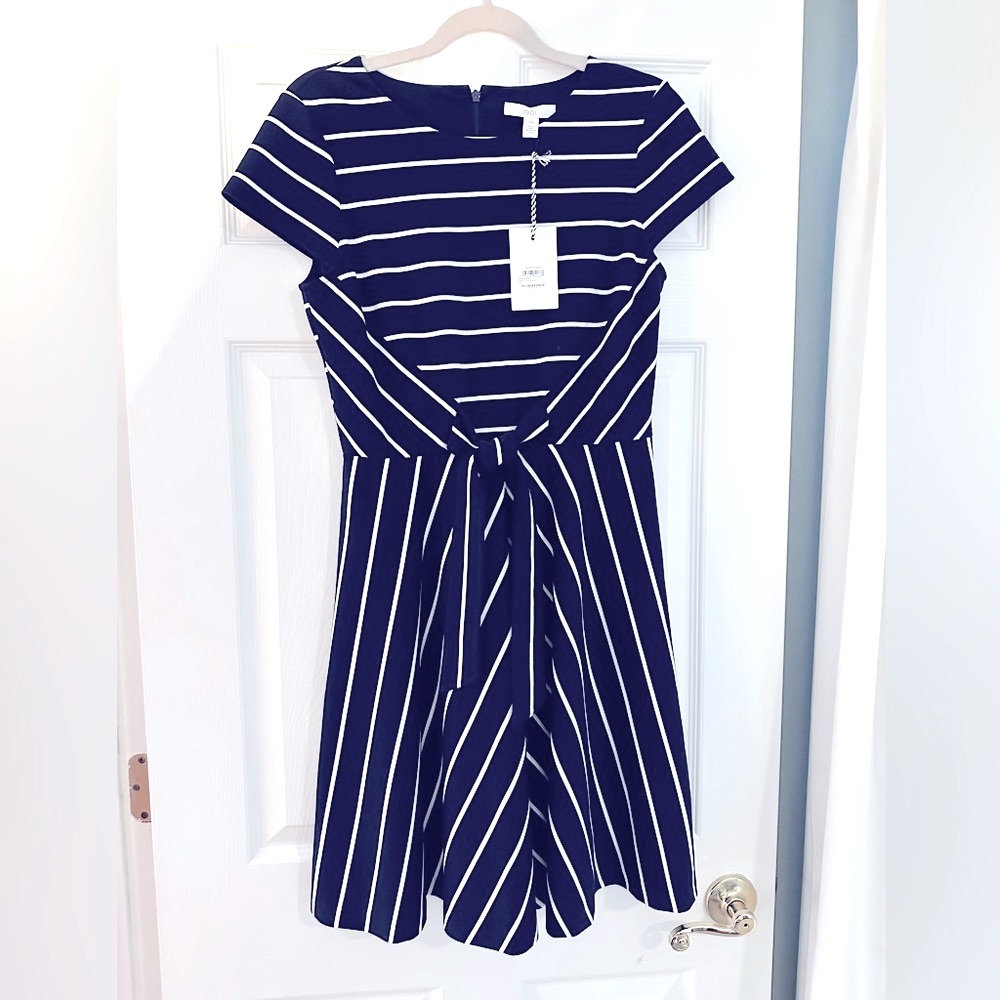 1901 A-Line Striped Dress NWT Size 10